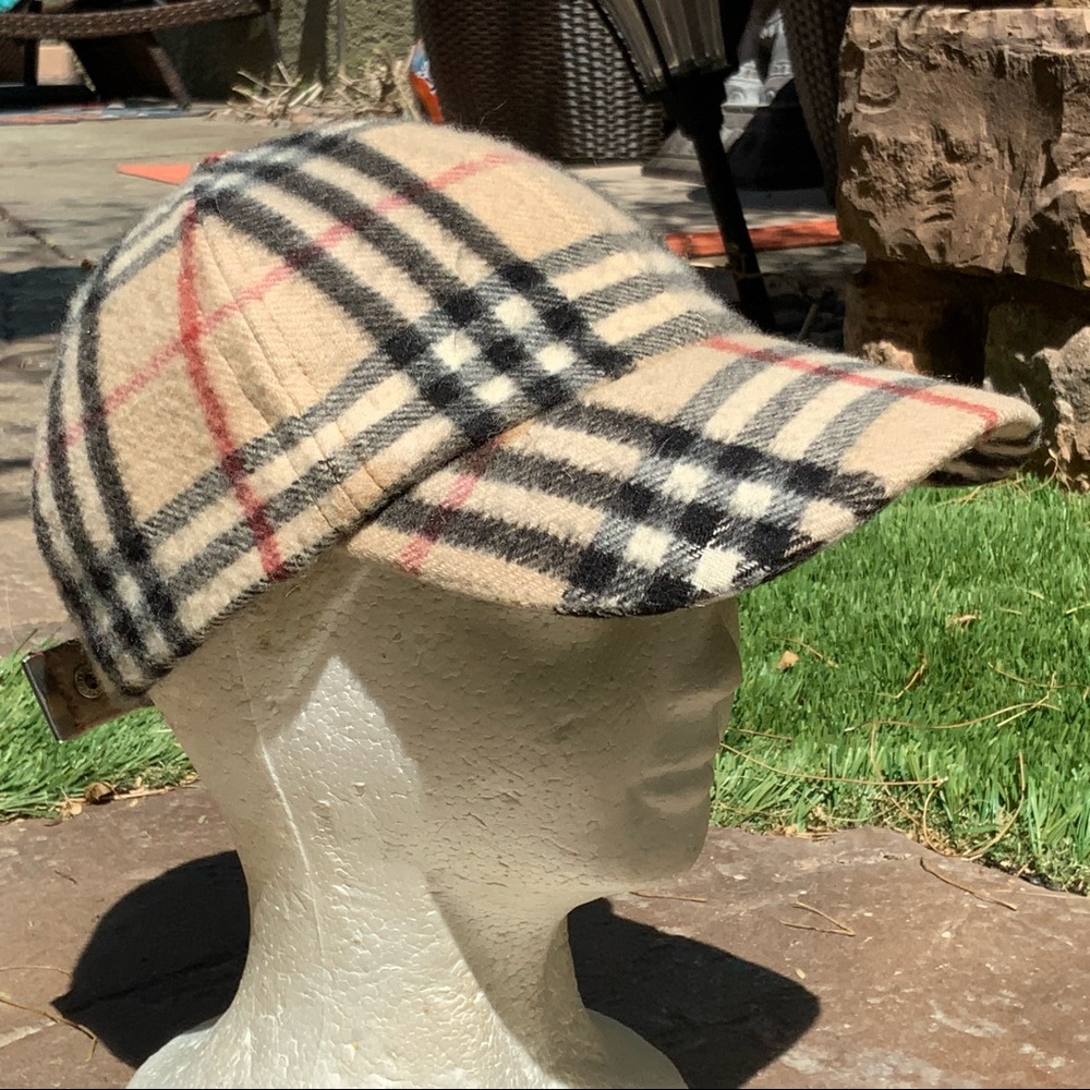 Authentic Vintage Burberry Cashmere Baseball Cap